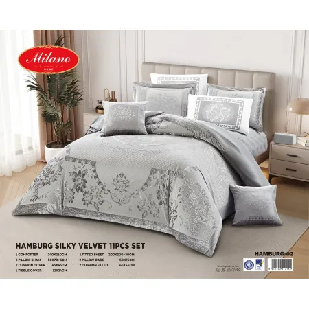 Comforter Hamburg Silky Velvet 11 Pcs Set 